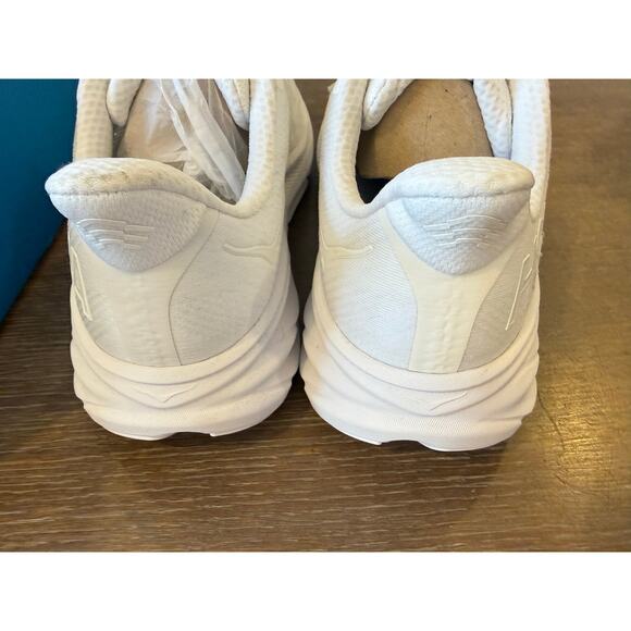 NEW HOKA Triple White Clifton 9 Sneakers Walking Shoes Men size 13 D main image 4
